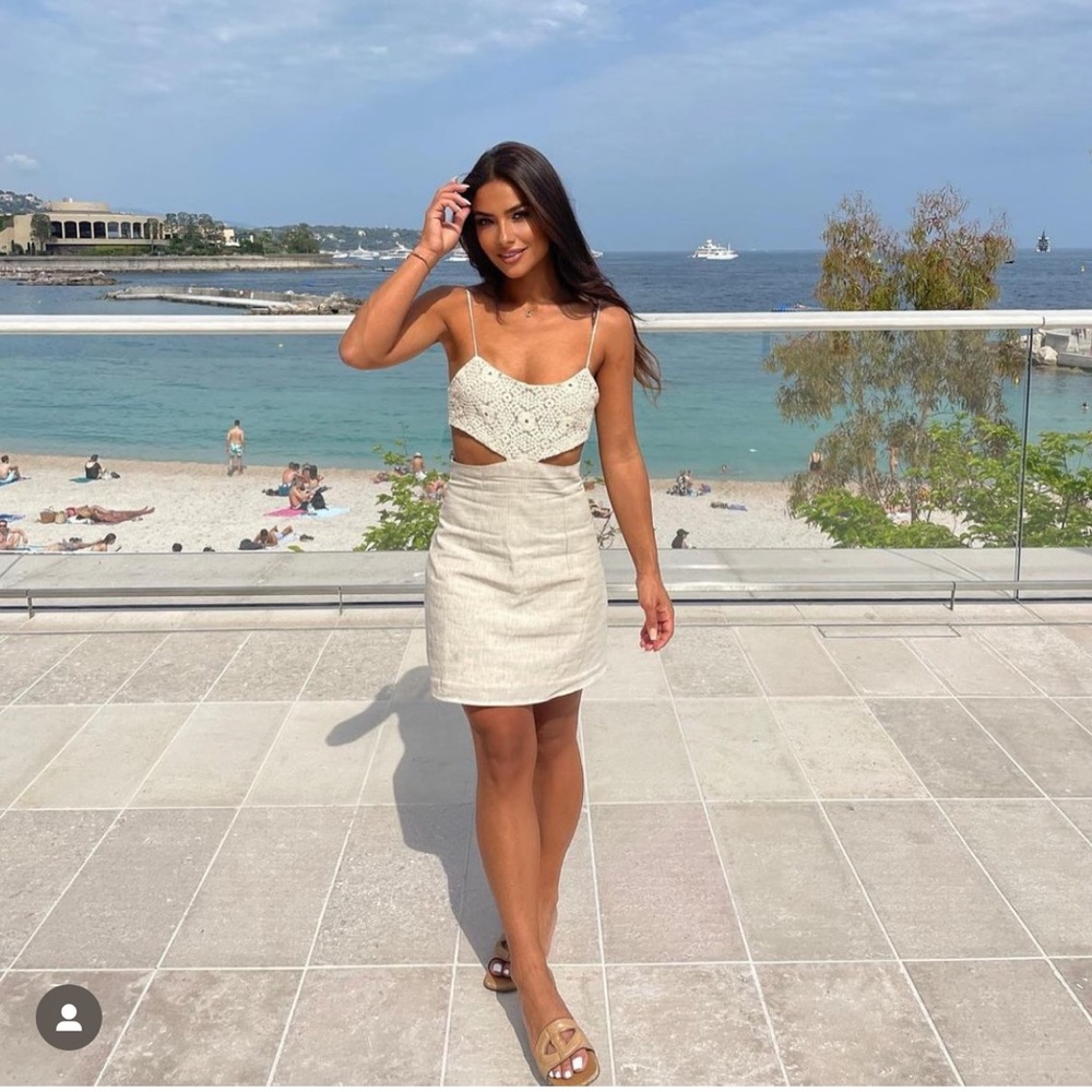 Zara Cream Mini Dress